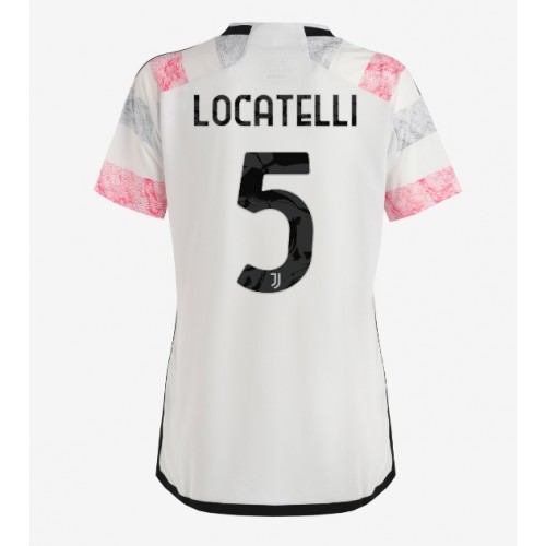 Fotbalové Dres Juventus Manuel Locatelli #5 Dámské Venkovní 2023-24 Krátký Rukáv